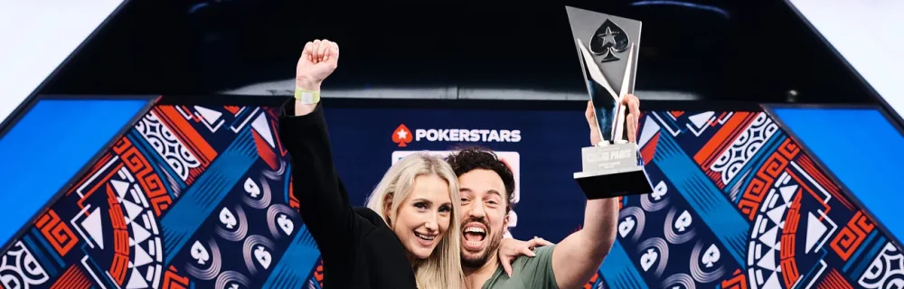 Mateusz Moolhuizen en verloofde Dehlia de Jong tijdens de FPS Main Event in EPT Parijs