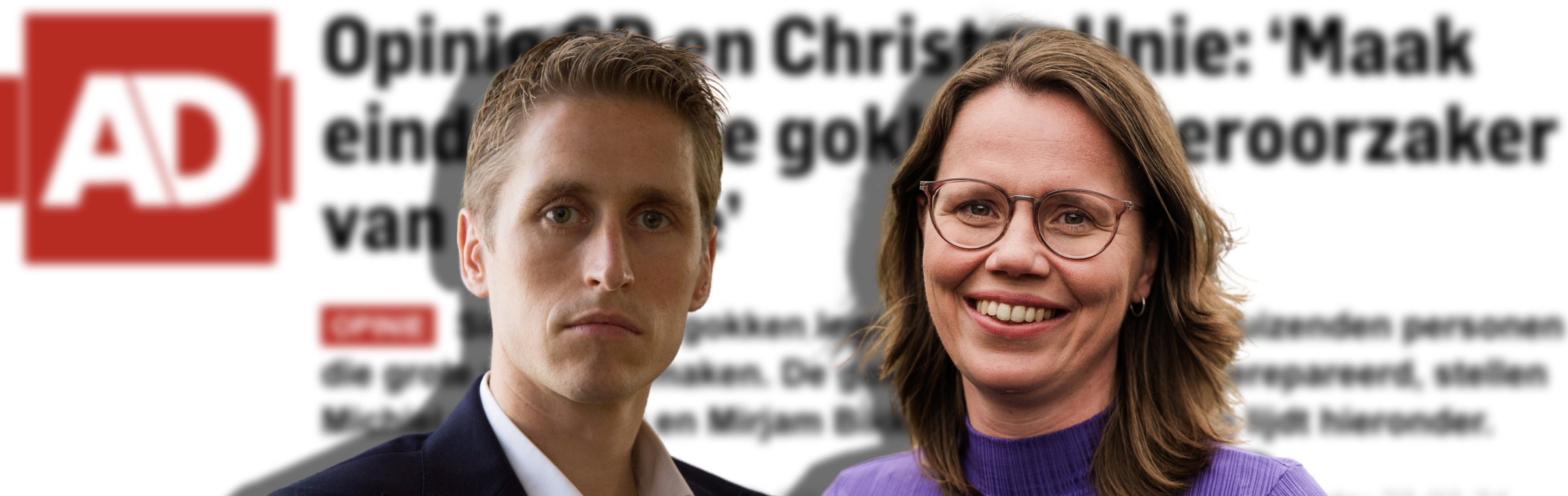 Michiel van Nispen (SP) en Mirjam Bikker (CU) opiniestuk AD oproep einde goklobby