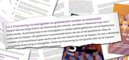 Nederlandse Sportraad sponsoring door gokbedrijven onwenselijk lead