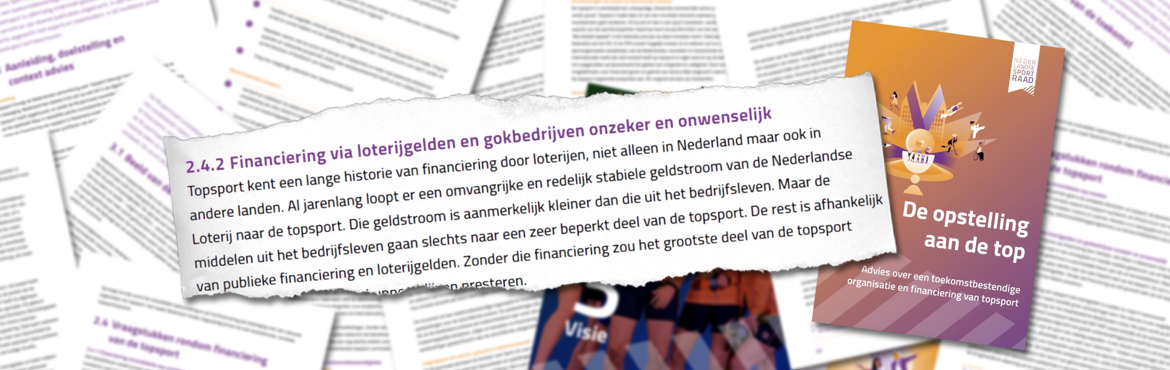 Nederlandse Sportraad sponsoring door gokbedrijven onwenselijk lead