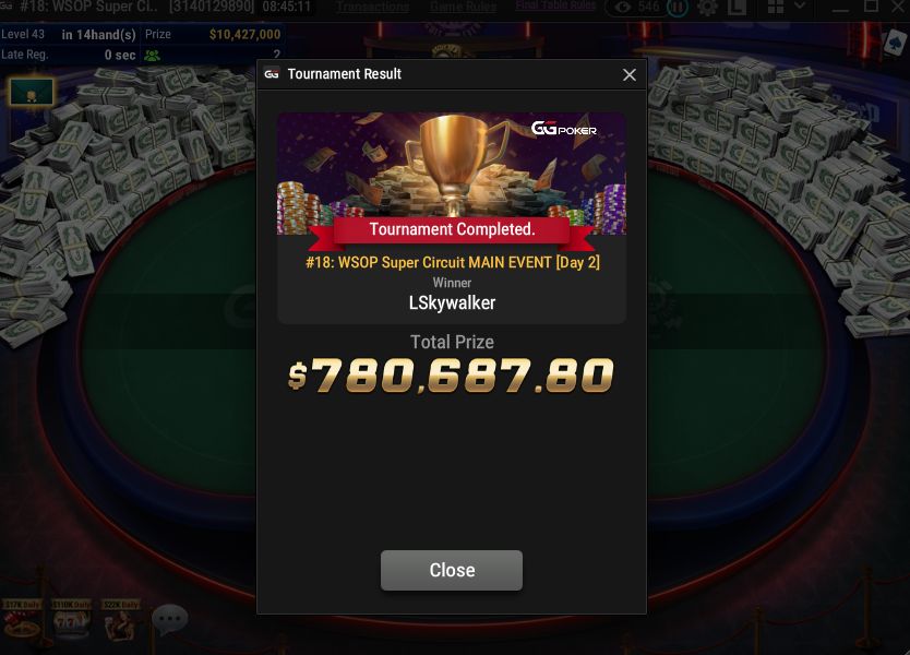 "LSkywalker" WSOP Super Circuit