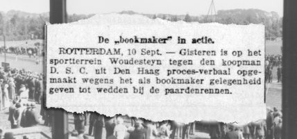 bookmaker wedden op paarden historie geschiedenis