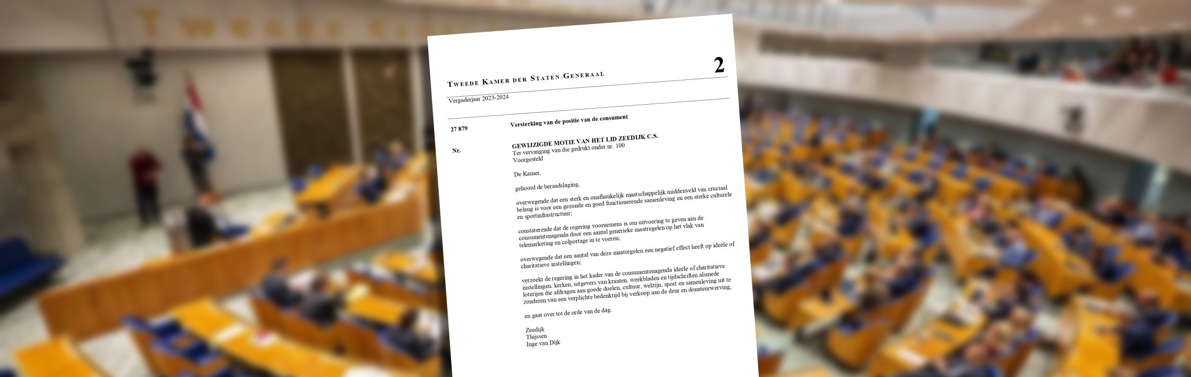Motie loterijen uitzondering op bedenktijd