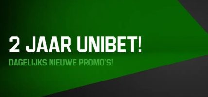 2 jaar unibet jubileumsactie