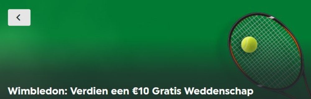 Wimbledon gratis weddenschap free bet TOTO