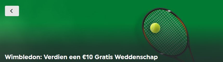 Wimbledon gratis weddenschap free bet TOTO