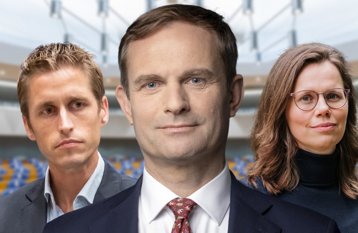 Teun Struycken (foto Martijn Beekman via rijksoverheid.nl https://www.rijksoverheid.nl/regering/bewindspersonen/teun-struycken/foto), Michiel van Nispen (foto door Koen Laureij via Pro Shots), Mirjam Bikker (foto door Nienke van Denderen Fotografie via ChristenUnie.nl https://www.christenunie.nl/nl/beeldbank). Achtergrond plenaire zaal door Tweede Kamer via Flickr (https://www.flickr.com/photos/tweedekamer/51398137855/in/album-72157719497766153)