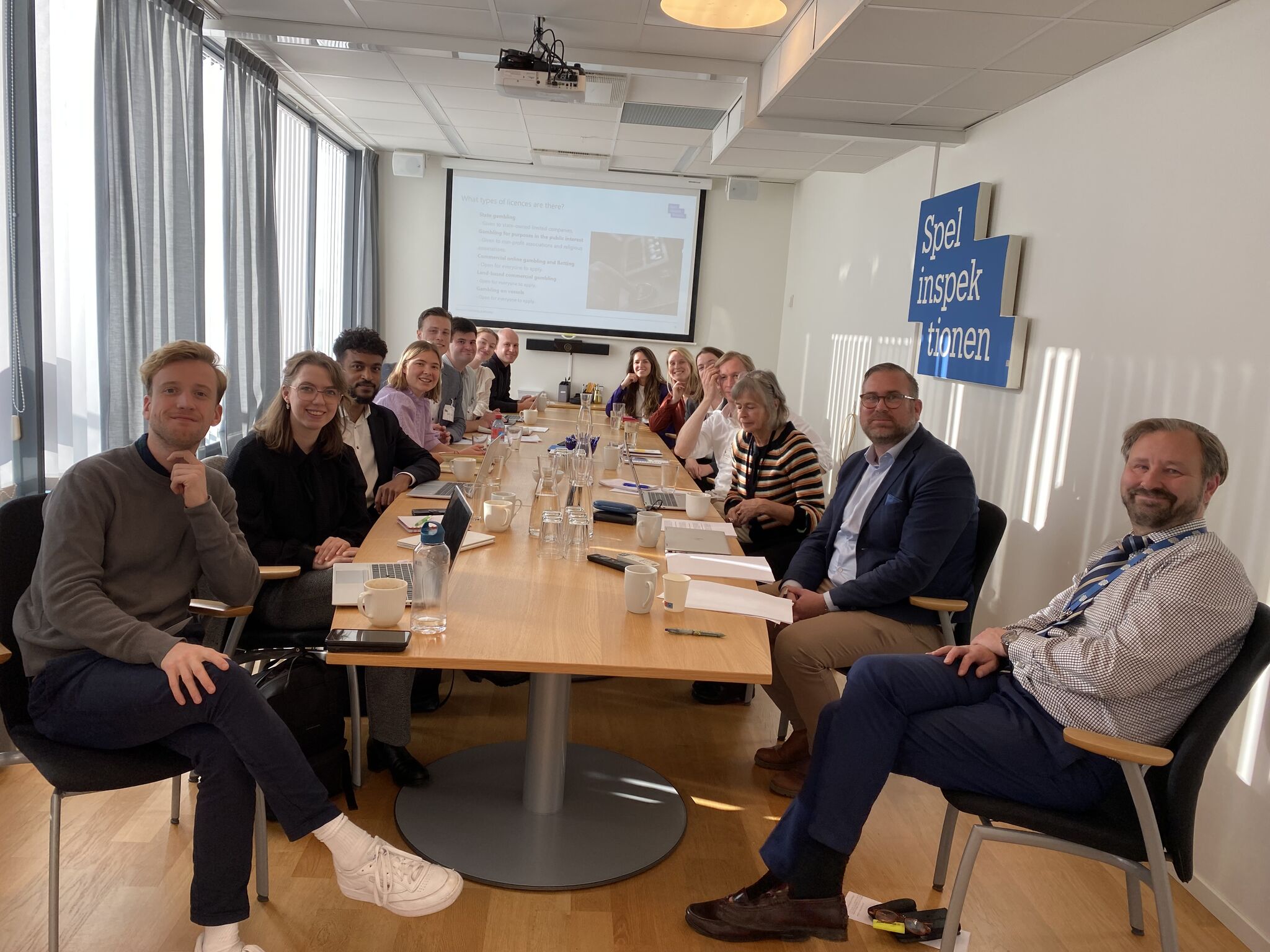 Spelinspektionen, bezoek van Nederlandse delegatie