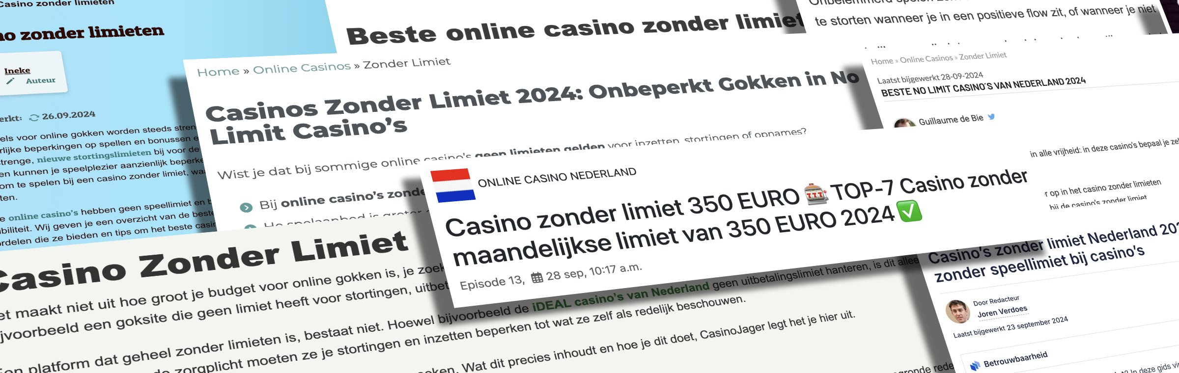 Casinon zonder limiet