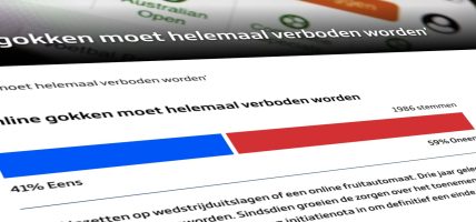 Stand.nl 2 poll Online gokken moet helemaal verboden worden