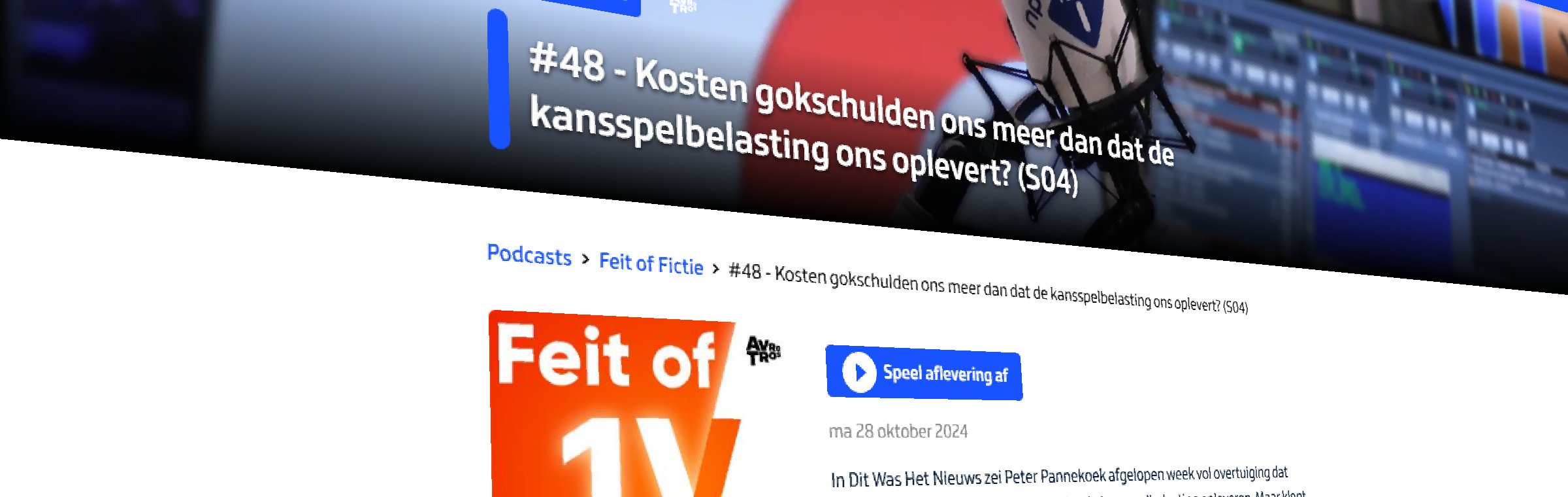 feit fictie Pannekoek