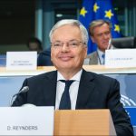 Eurocommissaris Didier Reynders, witwassen