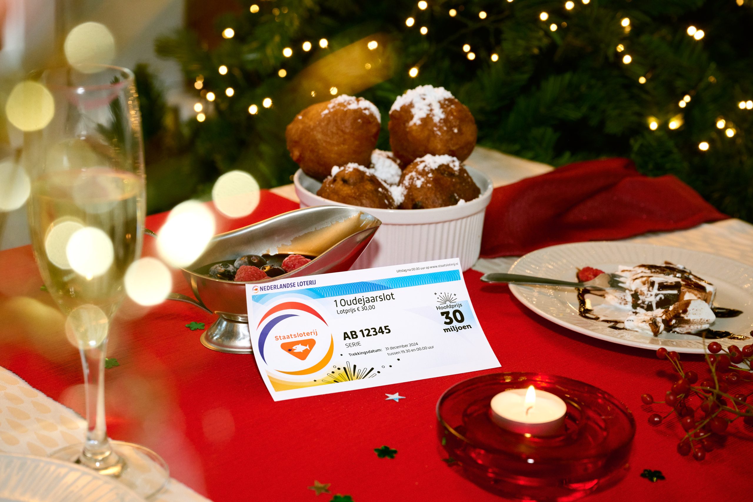 Staatsloterij Oudejaarslot oliebol (foto via Nederlandse Loterij)