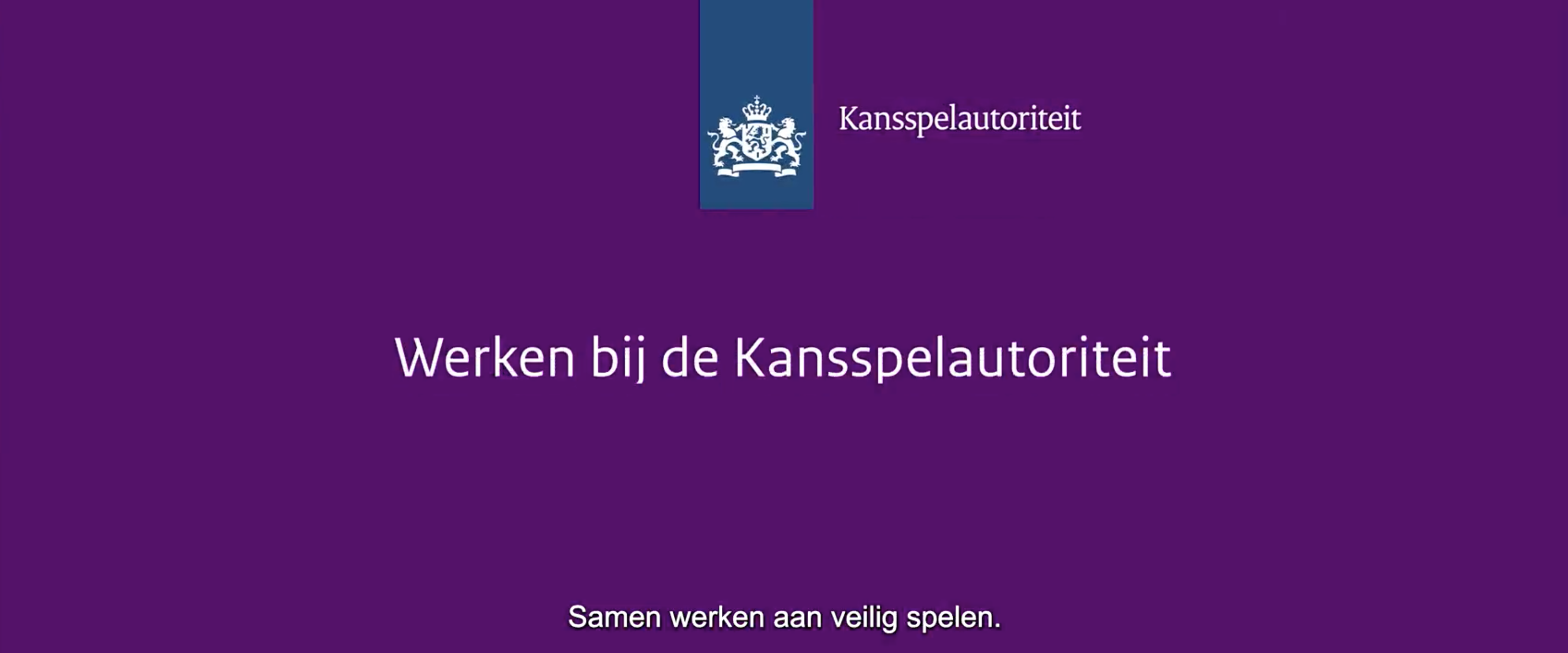 Werken bij Kansspelautoriteit