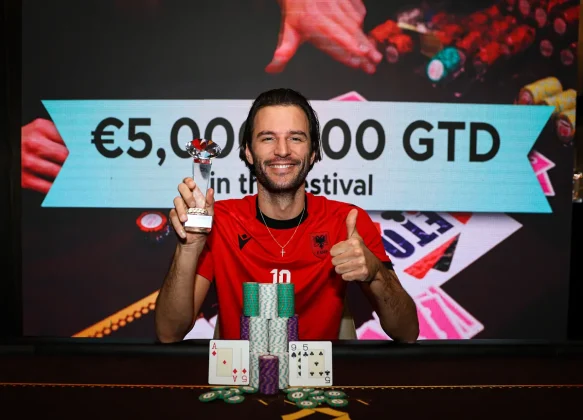 Tom Vogelsang wint in Albanië