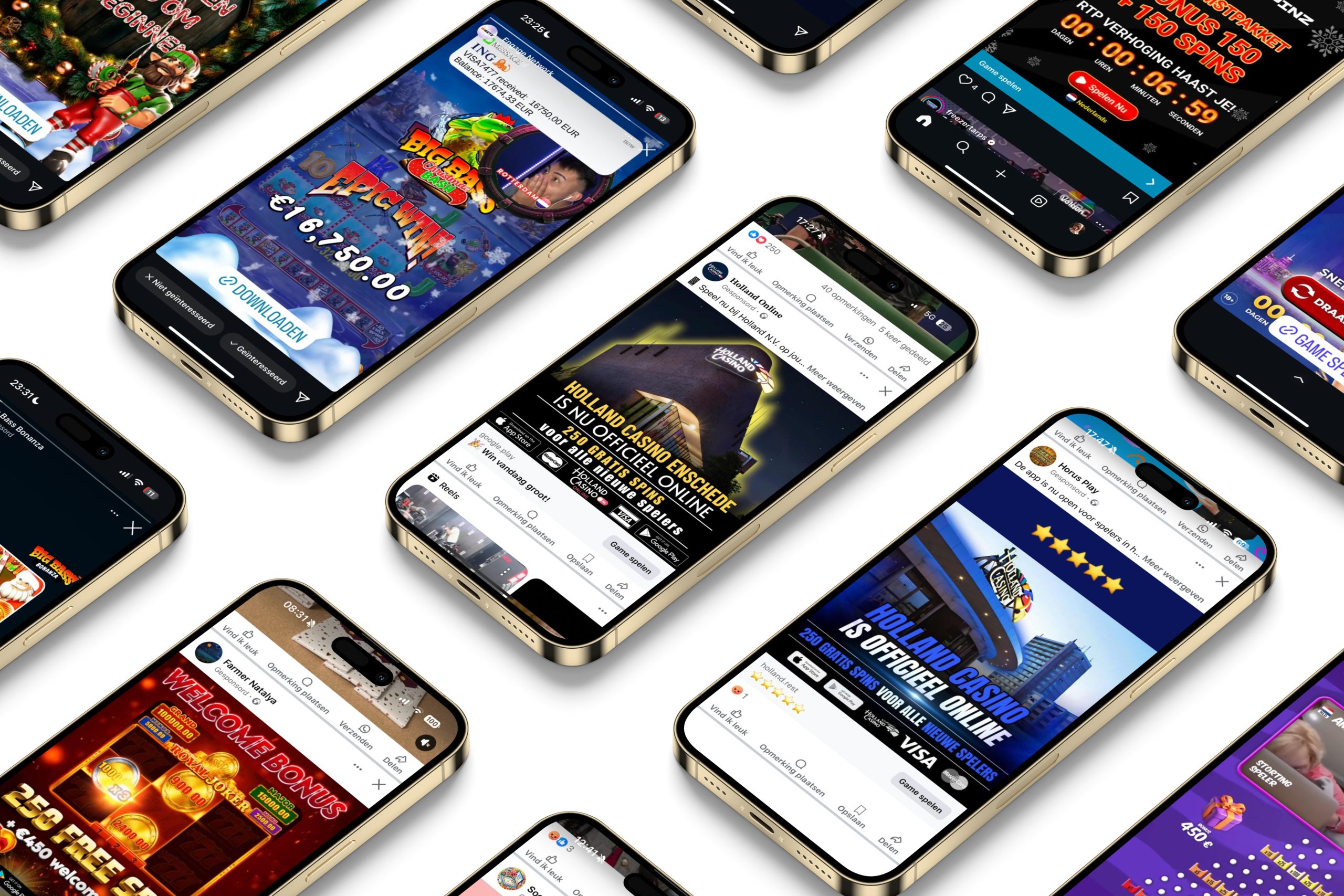 Reclames Instagram Illegale online casino's
