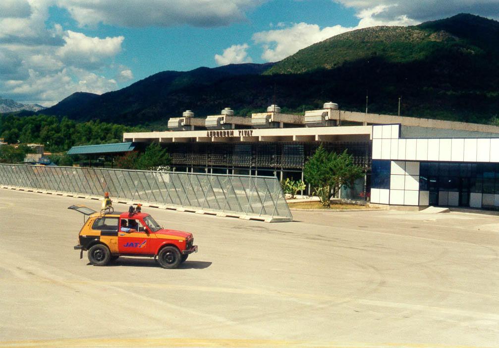 Vliegveld in Montenegro