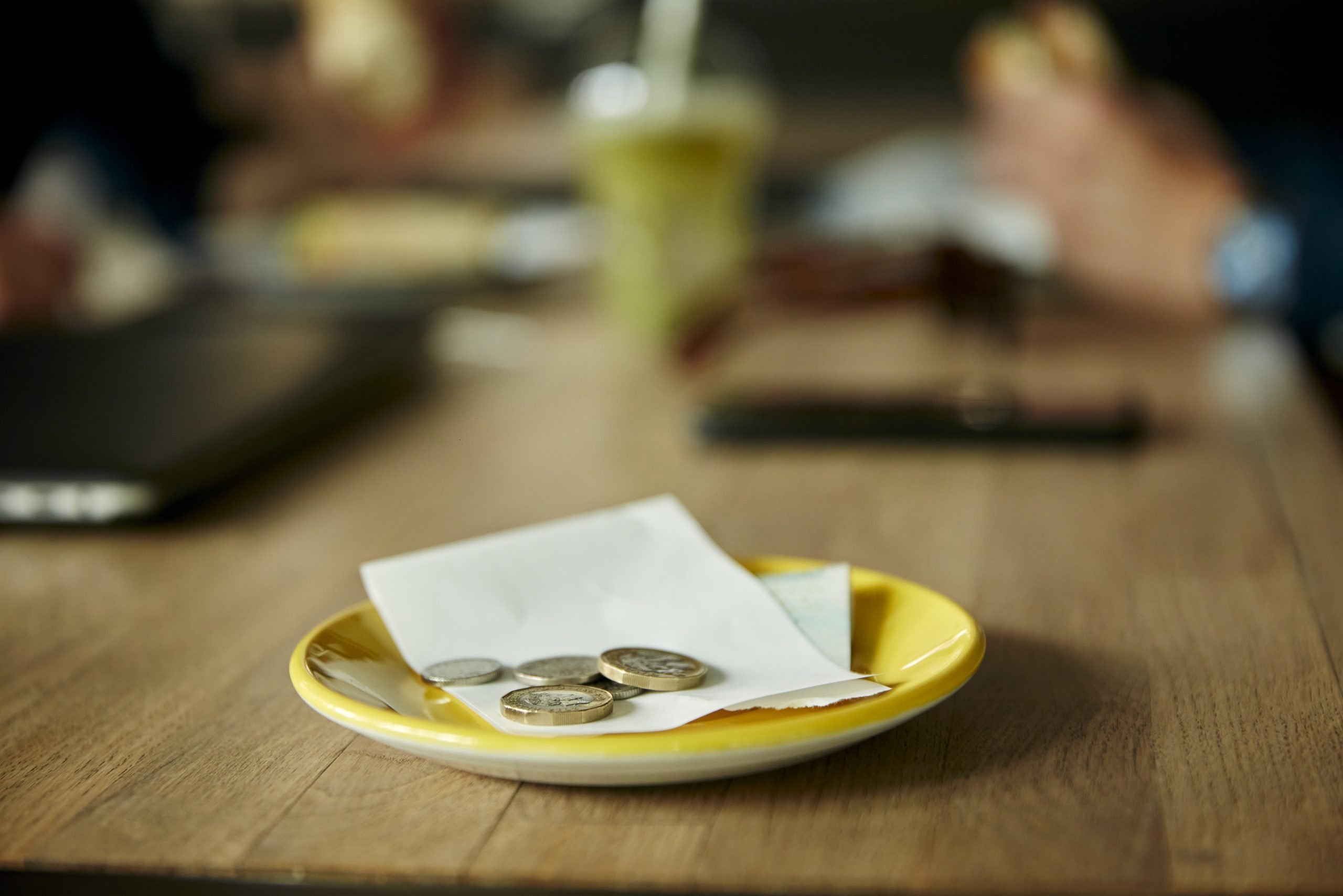 Rekening van restaurant