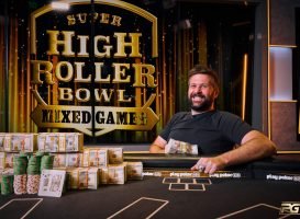 Chad Eveslage, winnaar Super High Roller Bowl Mixed Games