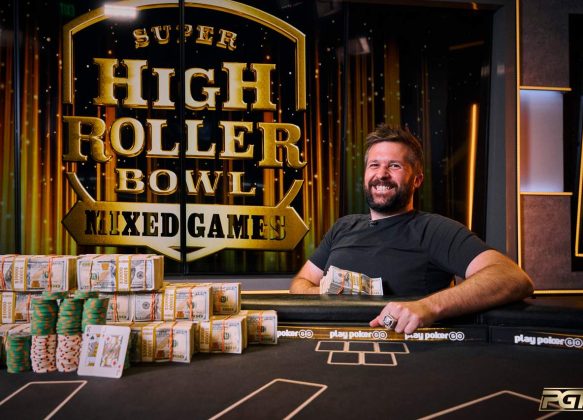 Chad Eveslage, winnaar Super High Roller Bowl Mixed Games