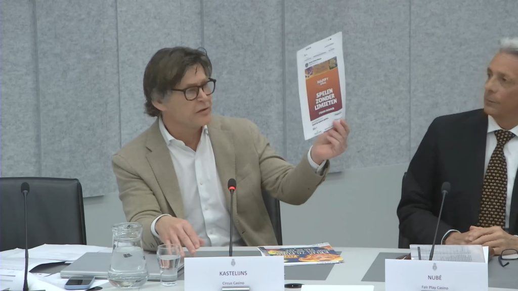 Frank Kastelijns bij het Rondetafelgesprek Kansspelen