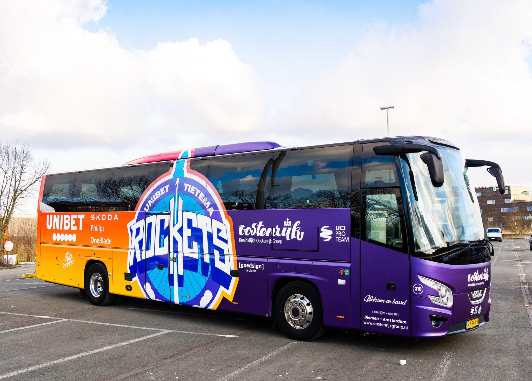 Bus van Tietema Rockets Unibet