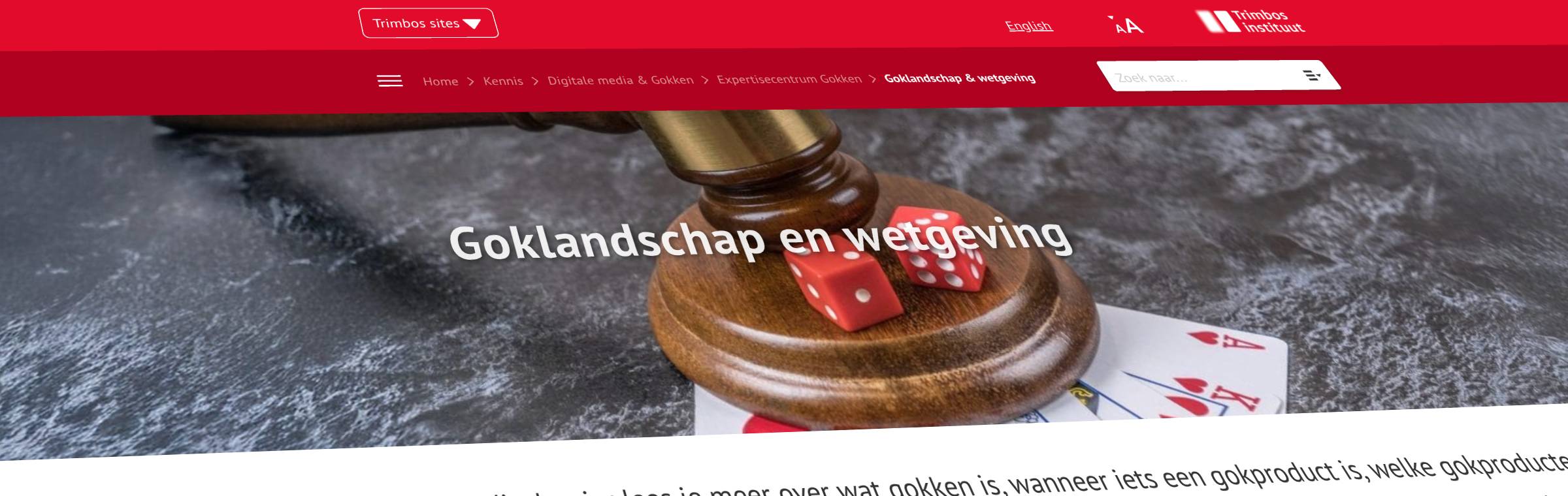 trimbos goklandschap