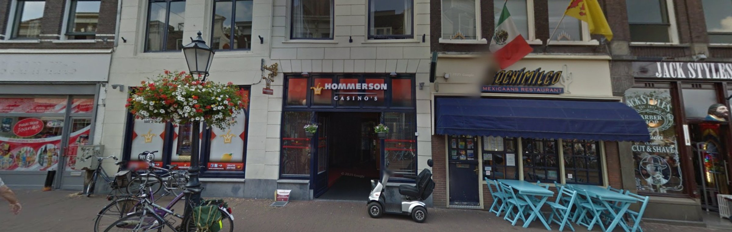 Het Hommerson Casino aan de Wijdstraat in Gouda