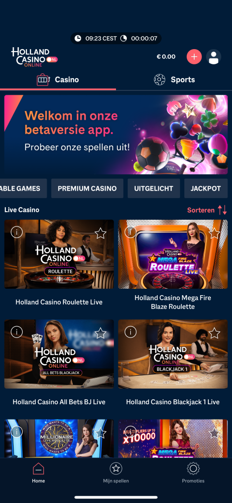 App van Holland Casino