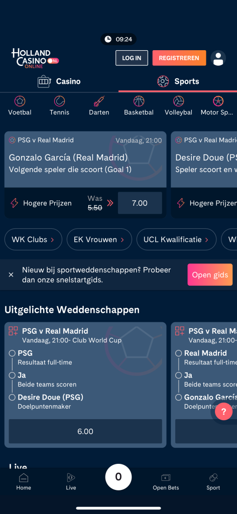 Holland Casino Online app