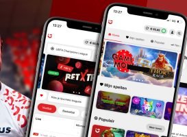 Screenshots van de Circus app voor casino en sportweddenschappen