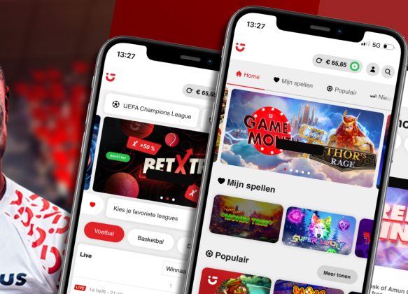 Screenshots van de Circus app voor casino en sportweddenschappen
