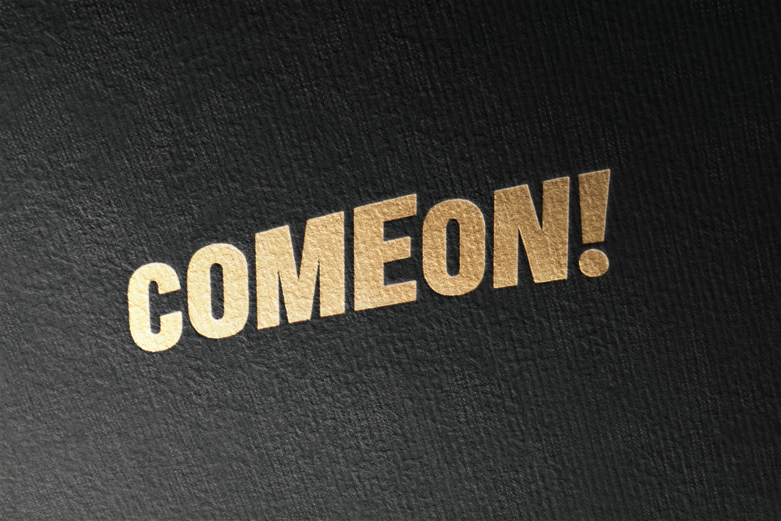 Mockup van ComeOn logo door CasinoNieuws.nl