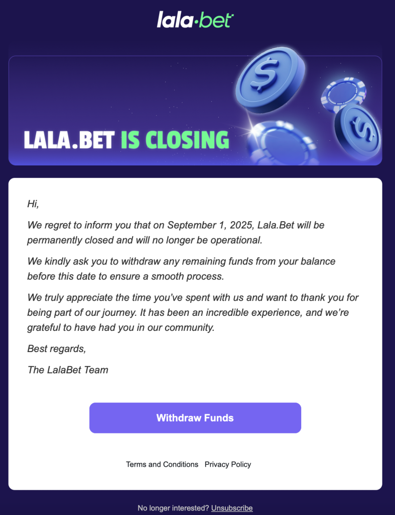 geprüft LalaBet Casino promo-code angebot