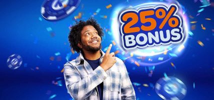Kansino 25% stortingsbonus
