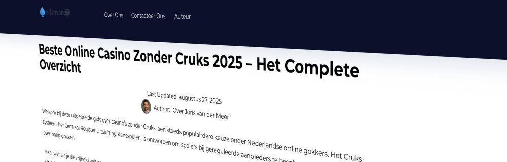 Arjan van Dijk Groep website