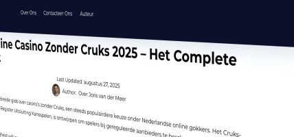 Arjan van Dijk Groep website