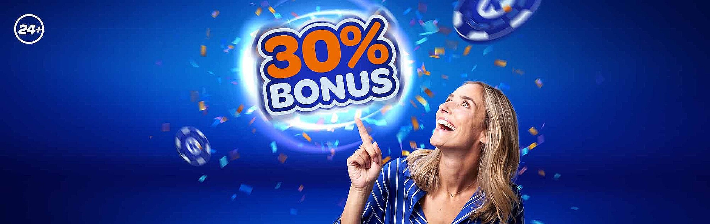 Kansino stortingsbonus 30%