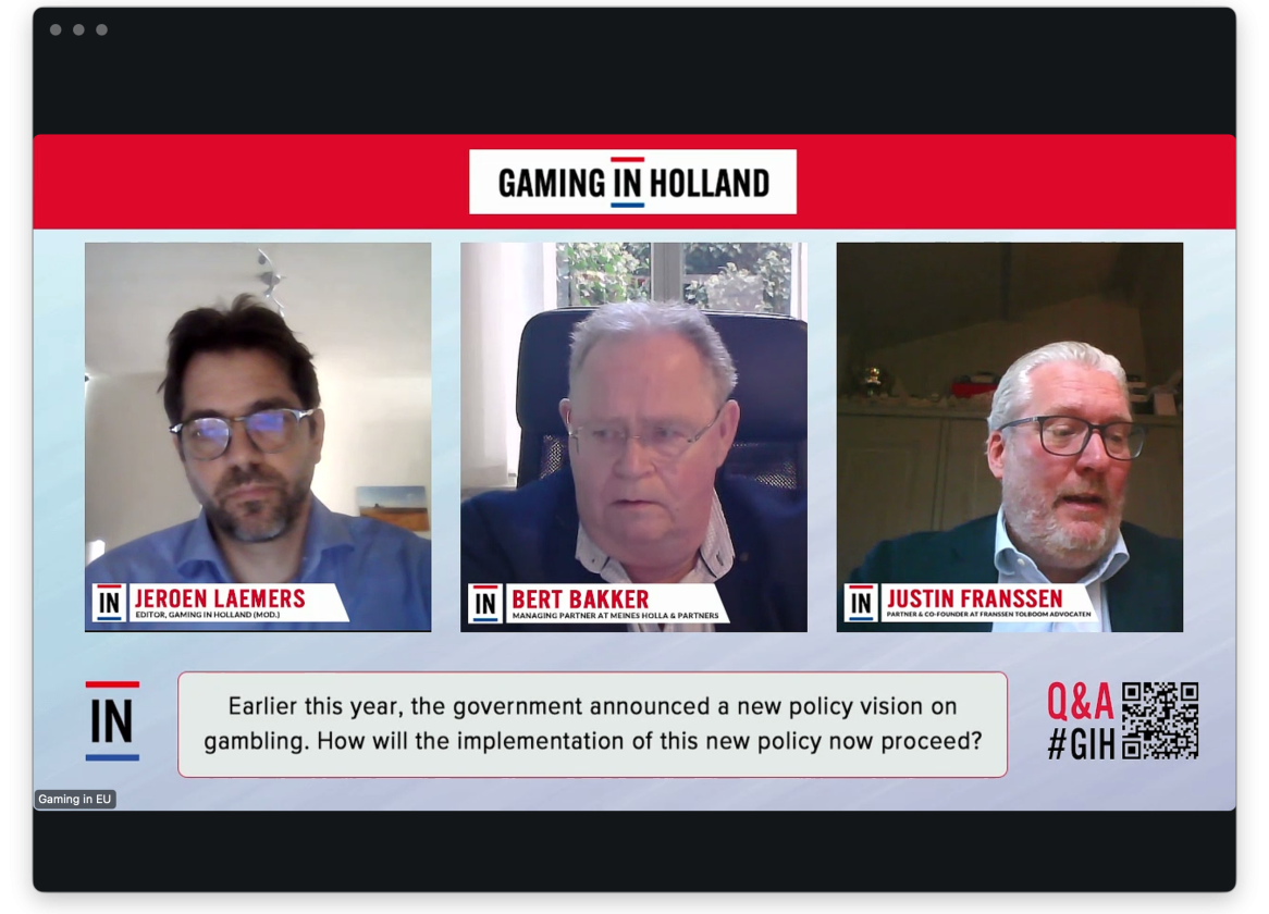 Tweede Kamer verkiezingen gokken online casino kansspelen Bert Bakker Justin Franssen
