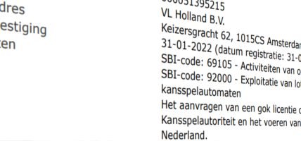 Strazzer vergunning VL Holland BV