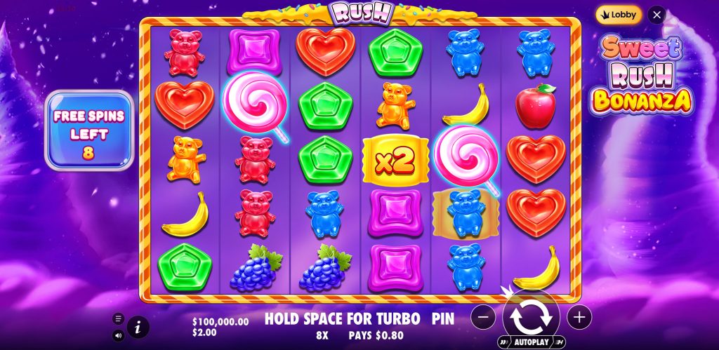 Sweet Rush Bonanza bonusspel