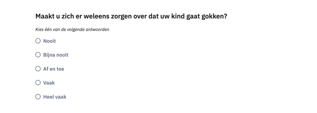 Enquête over gokgedrag onder jongeren