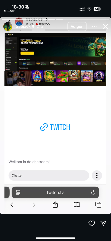 Jack rapper illegaal online casino Twitch