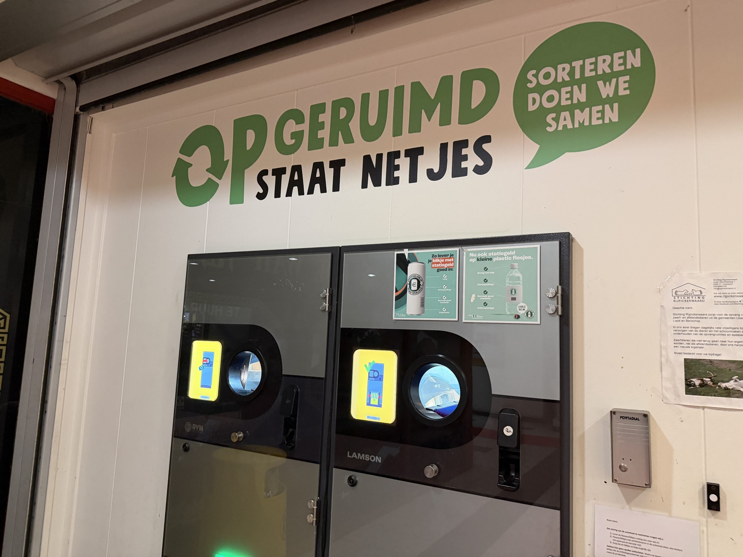 Statiegeld (opgeruimd staat netjes) statiegeldloterij (foto Frank Op de Woerd voor CasinoNieuws.nl)