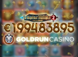 Goldrun jackpot Templar Tumble 2 € 1,9 miljoen