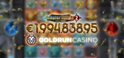 Goldrun jackpot Templar Tumble 2 € 1,9 miljoen