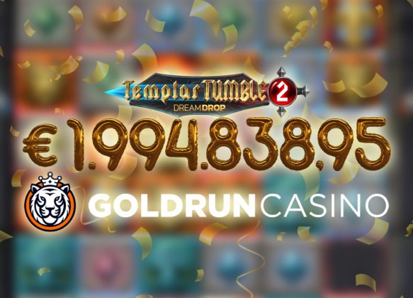 Goldrun jackpot Templar Tumble 2 € 1,9 miljoen