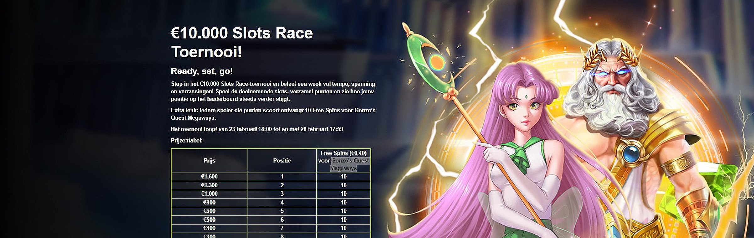 888 Slots Race-toernooi