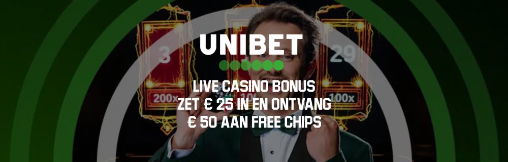 Unibet Live welkomstbonus