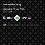 Uruguay - Kaapverdië
